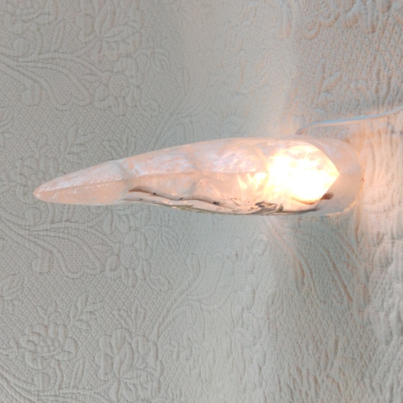 Vintage Frosted Glass Lighted Christmas Tree With Bird Houses & Dogwood - Picture 5 of 11